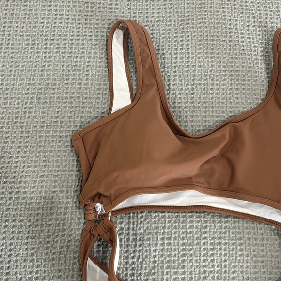 NWT! One piece cut out light brown swimsuit- Large - Picture 2 of 4